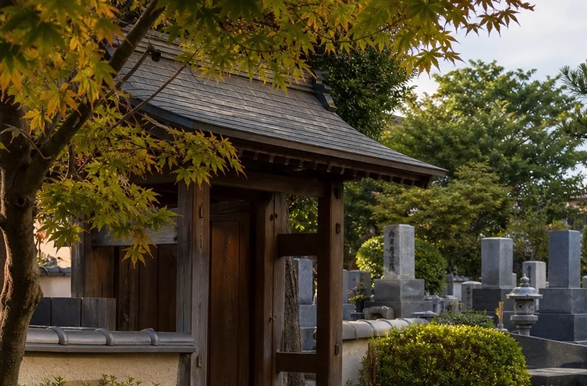青松寺墓苑の風景