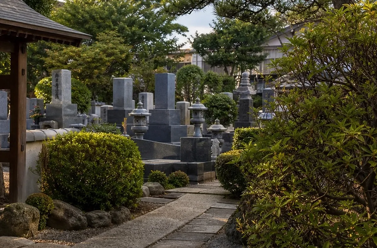 戸田観音寺墓苑の風景