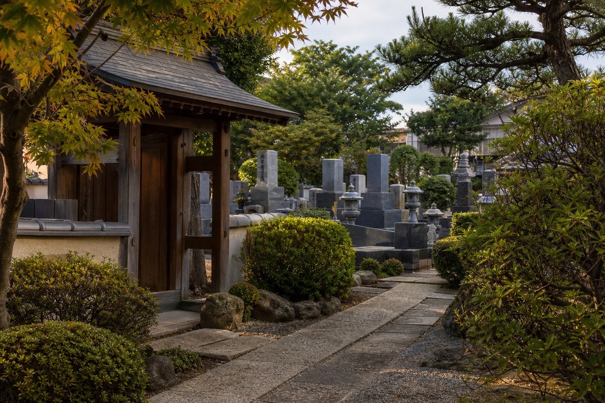 法輪寺墓苑の風景