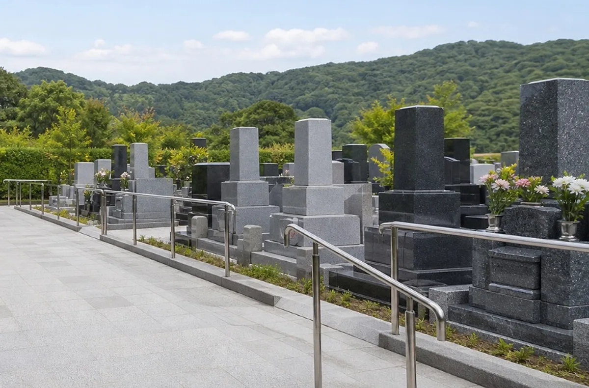 赤塚観音霊園の風景