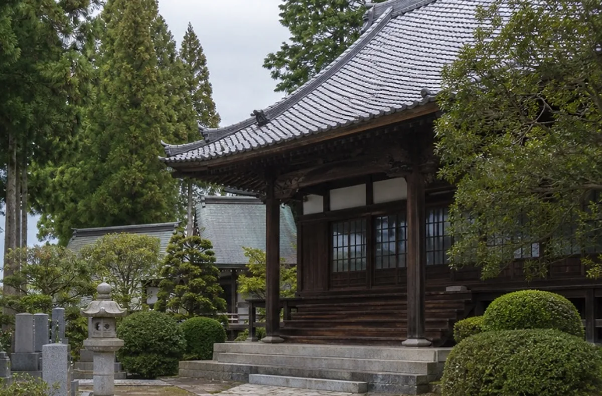 長徳寺墓地の風景